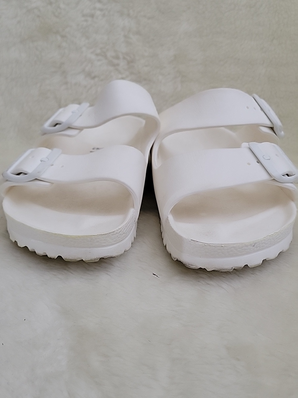 BIRKENSROCK White Arizona EVA Slide Sandals. Size 38. - Picture 3 of 15